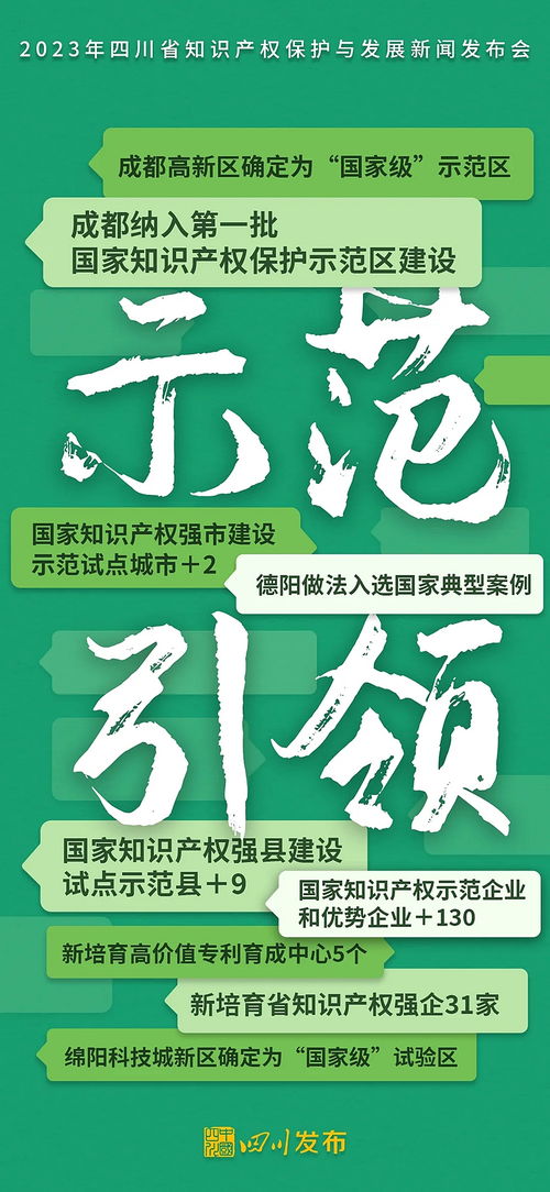 2023年四川省知識產權保護與發展 強化服務賦能創新，構建高質量發展新格局